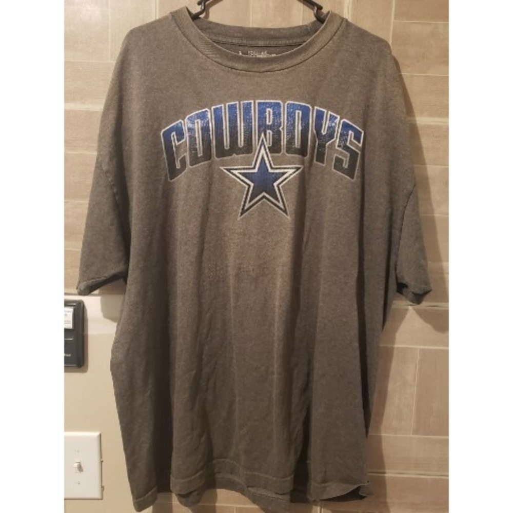 Dallas Cowboys NFL Football T-Shirt Mens Authentic Gray Sz 2XL XXL